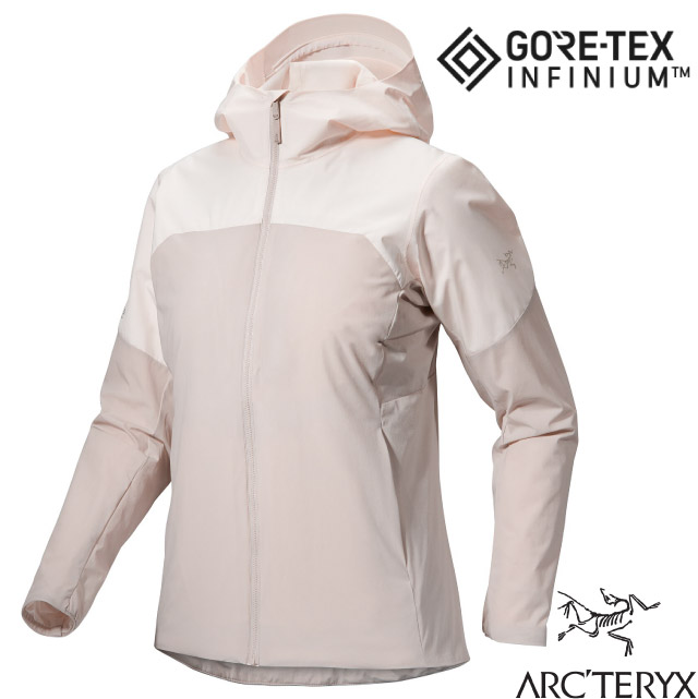 【ARCTERYX 始祖鳥】女 PROTON HYBRID 超輕保暖透氣抗水耐磨連帽外套/X000005460 白迷彩✿30E010